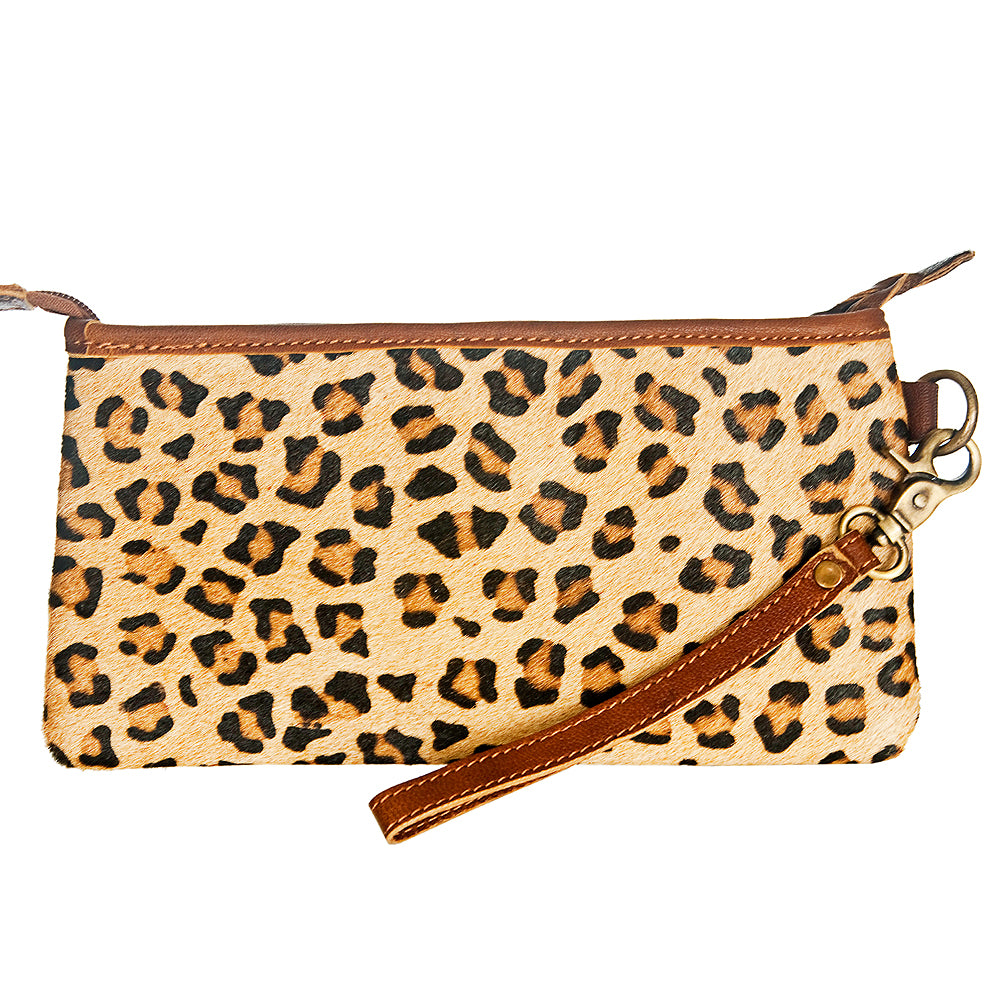 American Darling ADBG344CHE Wristlet Hair On Genuine Leather Women Bag Western Handbag Purse