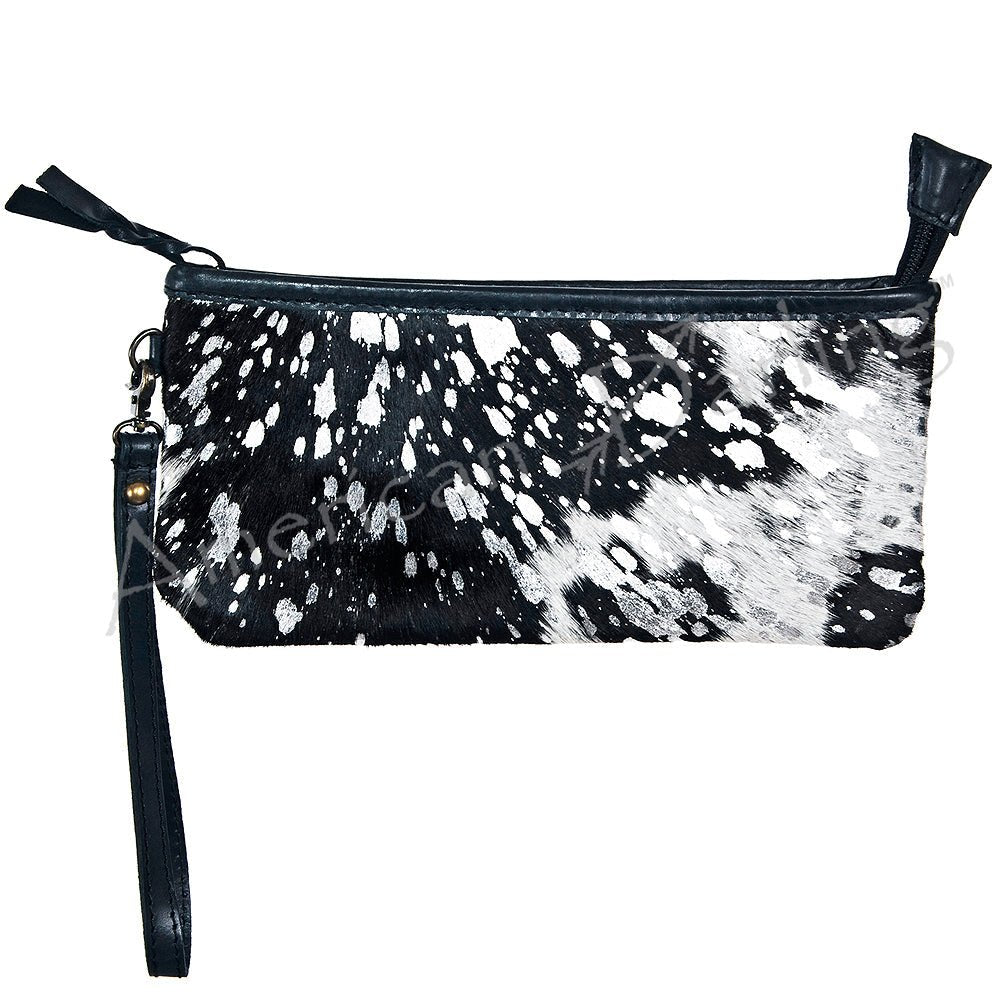 American Darling Wristlet Genuine Leather Women Bag W. Handbag Purse –