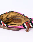 American Darling Wristlet Saddle Blanket Fabric Genuine Leather Western Women Bag | Handbag Purse | Women Wristlet | Wristlet Wristlet | Travel Wristlet | Leather Wristlet | Clutch Wristlet
