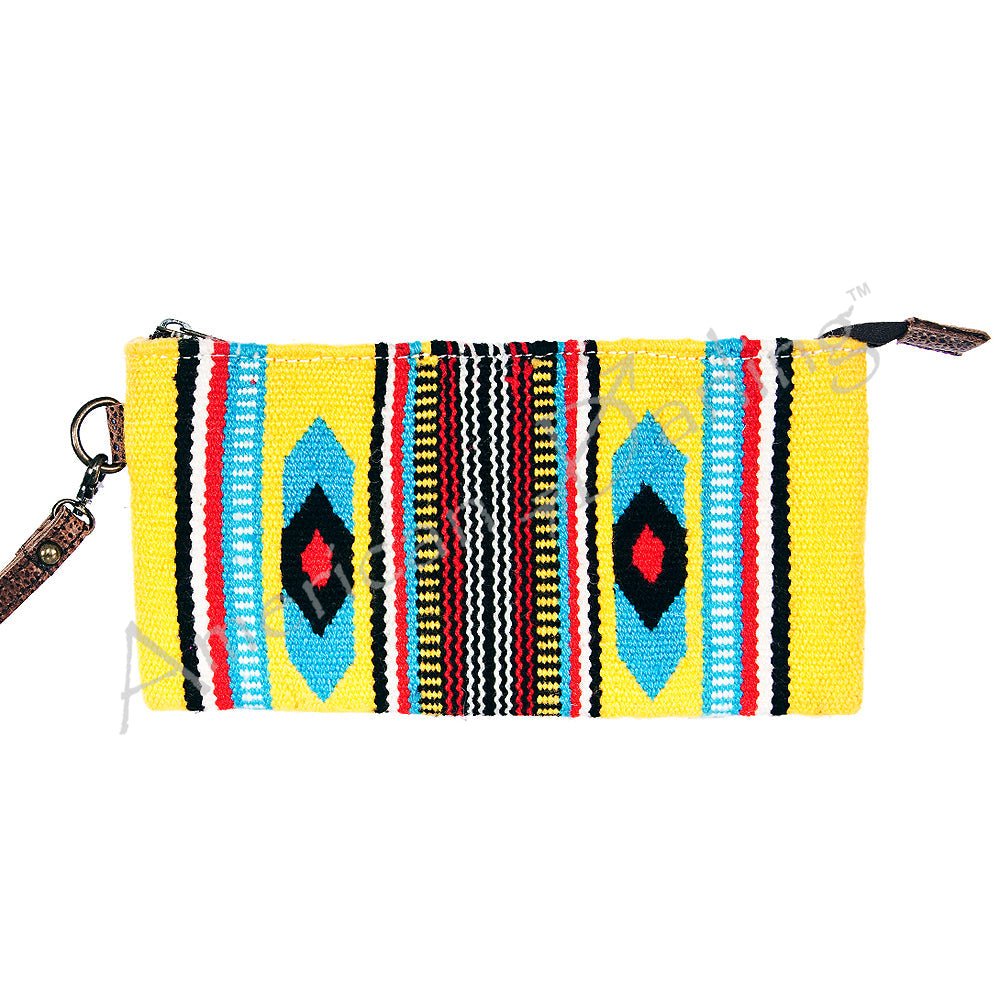 American Darling Wristlet Genuine Leather Women Bag W. Handbag Purse –