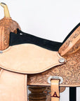 Rugged Western Trail Saddle With American Leather Flex Tree For Extended Journeys