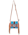 American Darling Saddle Blanket Genuine Leather Women Bag Western Handbag Purse