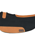 32X32 Hilason Western Contoured Horse Saddle Pad Wool Felt Round Black