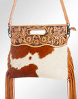 American Darling Clutch Hand Tooled Saddle Blanket Fabric Genuine Leather Western Women Bag Handbag Purse | Purses for Cute