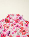 Floral Long Sleeve Slim Fit Mesh Top