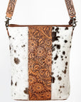 Premium Handcrafted Tooled Leather Crossbody Bag For Western Inspired Women Everyday