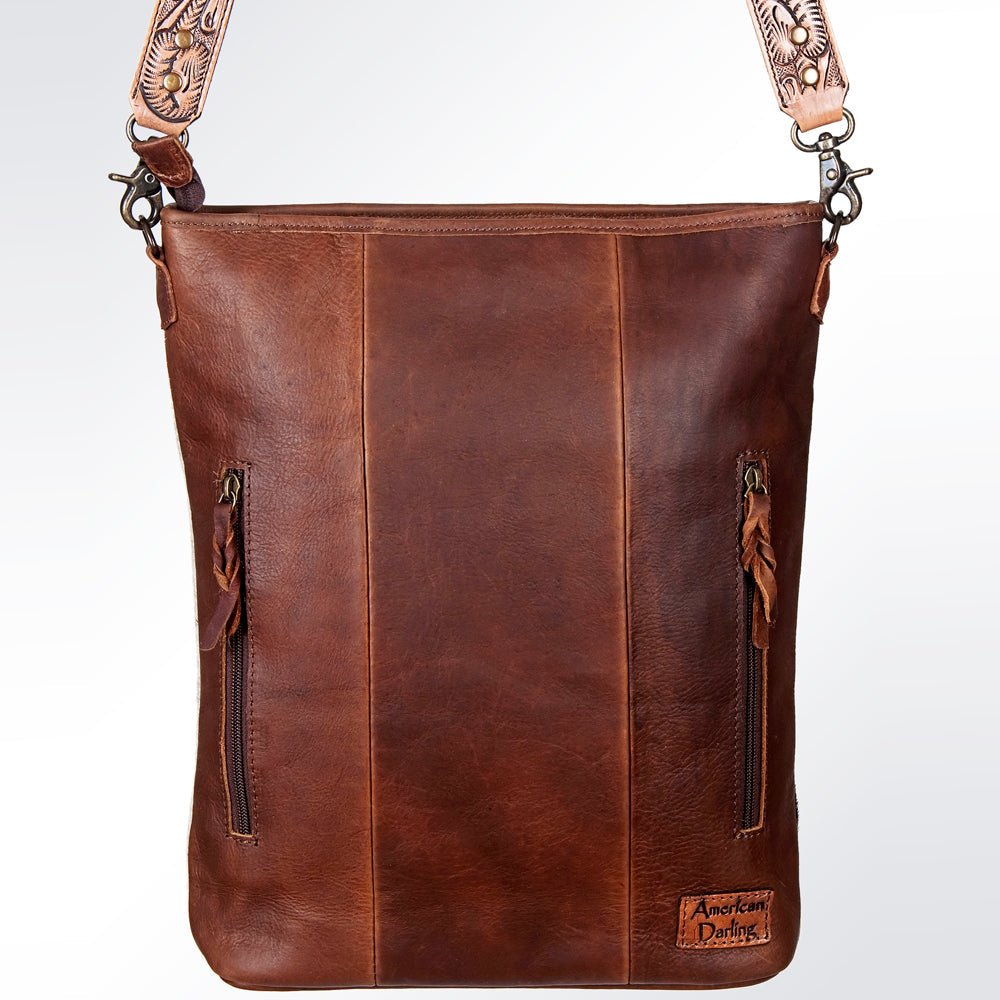 Premium Handcrafted Tooled Leather Crossbody Bag For Western Inspired Women Everyday