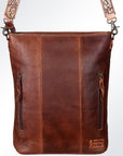 Premium Handcrafted Tooled Leather Crossbody Bag For Western Inspired Women Everyday