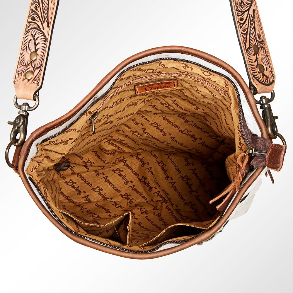 Premium Handcrafted Tooled Leather Crossbody Bag For Western Inspired Women Everyday