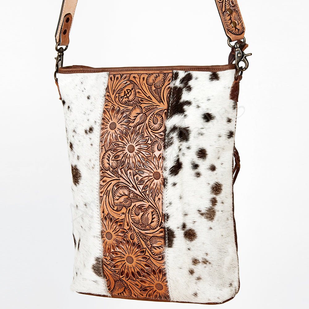 Premium Handcrafted Tooled Leather Crossbody Bag For Western Inspired Women Everyday