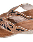 American Darling Hand Tooled Genuine W. Leather Sliper – Hilason