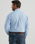 George Strait™ Long Sleeve Button Down-Marine Squares