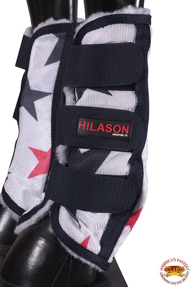 L M S  Xl Hilason Horse Fly Boots Uv Protection Fleece Lined 4 Pack