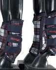 Medium Hilason Horse Fly Boots Uv Protection Fleece Lined 4 Pack Plaid