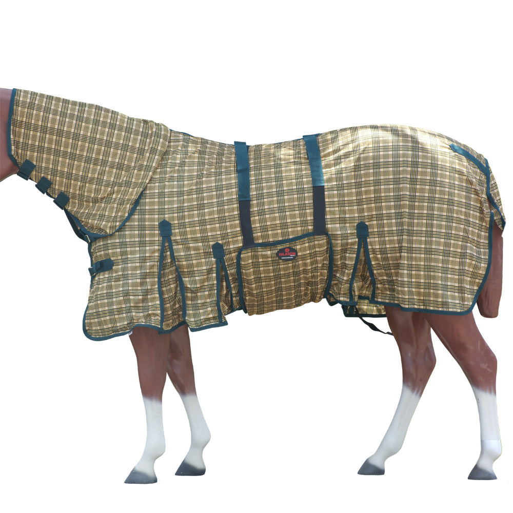 66-84 Inches Hilason Horse Fly Sheet Uv Protect Mesh Bug Mosquito Summer Spring
