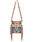 American Darling Cross Body Hand Tooled Saddle Blanket Genuine Leather Women Bag Western Handbag Purse