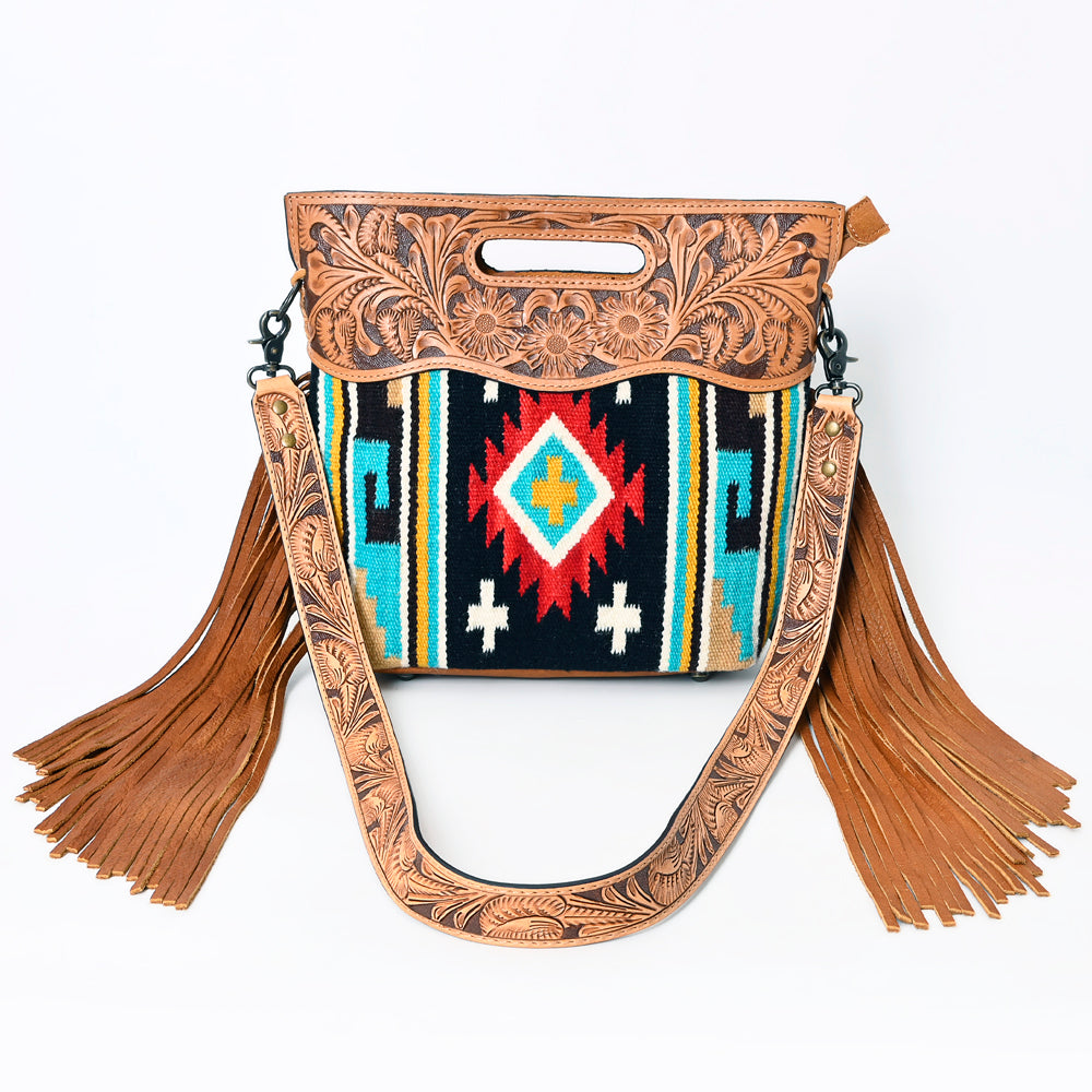 American Darling Clutch Hand Tooled Hair on Genuine Leather Western Women Bag Handbag Purse | Purses for Cute