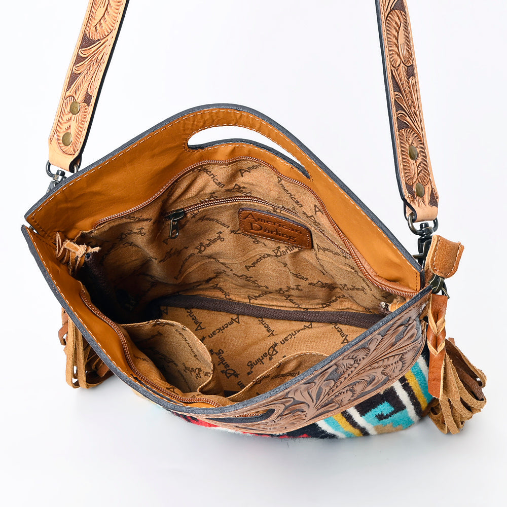 American Darling Clutch Hand Tooled Hair on Genuine Leather Western Women Bag Handbag Purse | Purses for Cute
