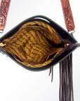 American Darling ADBG247DAR1 Clutch Hand Tooled Saddle Blanket Genuine Leather Women Bag Western Handbag Purse