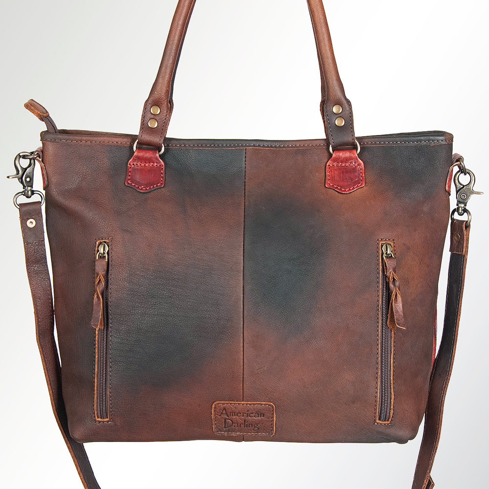 American Darling Tote Hand Tooled Genuine Leather Women Bag Western Handbag Purse