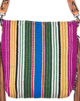 American Darling Large Crossbody Hand Tooled Saddle Blanket Genuine Leather Women Bag Western Handbag Purse