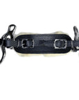 Hilason Western Horse Hackamore Bit In Stainless Steel With Leather Cover