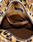 American Darling Hand Tooled Hair On Genuine Leather Women Bag Western Handbag Purse
