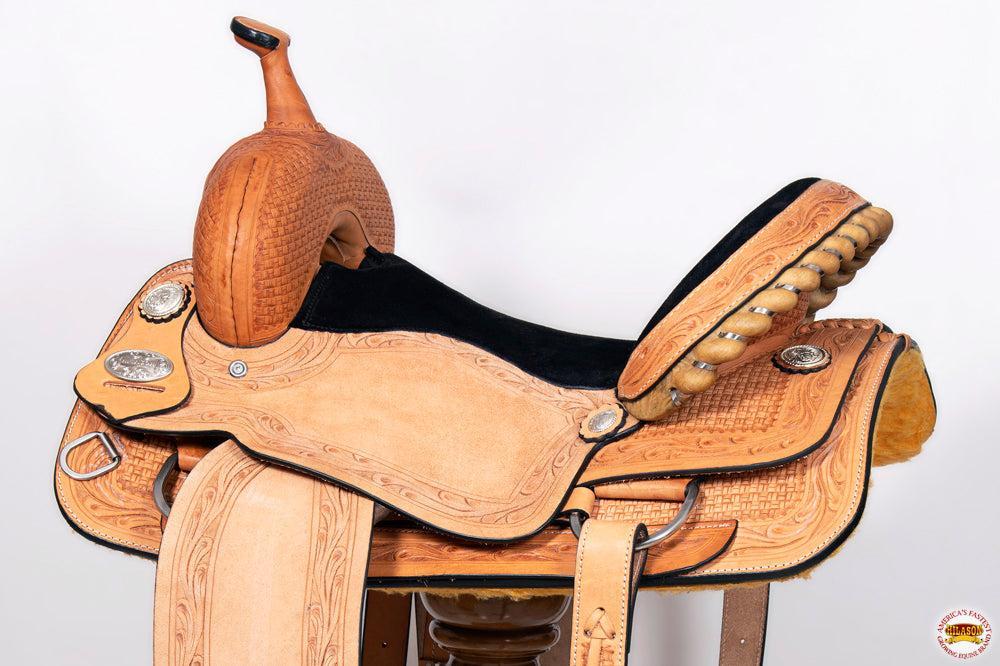 Western Horse Ranch &amp; roping Saddle American Leather Hilason