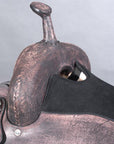 HILASON Western Horse American Leather Flex Tree Trail Saddle Dark Brown