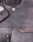 HILASON Western Horse American Leather Flex Tree Trail Saddle Dark Brown