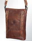 American Darling ADBG379BR Large Crossbody Hand Tooled Genuine Leather Women Bag Western Handbag Purse