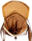 ADBG386TAW American Darling Hand Tooled Hair On Genuine Leather Women Bag Western Handbag Purse