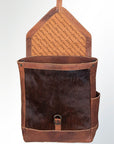 ADBG386BRWBR American Darling Hand Tooled Genuine Leather Women Bag Western Handbag Purse