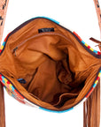 American Darling ADBG215DAR Large Crossbody Hand Tooled Saddle Blanket Genuine Leather Women Bag Western Handbag Purse