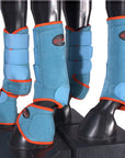 HILASON L M S Horse Front Rear Hind Leg Sport Boots & Bell Boots 6 Pack
