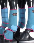 HILASON L M S Horse Front Rear Hind Leg Sport Boots & Bell Boots 6 Pack