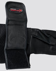 Hilason Bull Riding Gloves Pro Rodeo Genuine Leather Black Left Hand