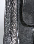 Motorcycle Bike Right Side Saddle Bag Leather Rigid Flap Solo Western