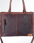 American Darling Briefcase Hair-On Genuine Leather Women Bag Western Handbag Purse
