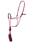 Hilason Basic Two-Toned Poly Rope Halter with 8' Lead – Durable, Lightweight & Hardware-Free