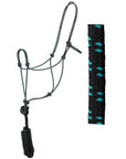 Hilason Basic Two-Toned Poly Rope Halter with 8' Lead – Durable, Lightweight & Hardware-Free