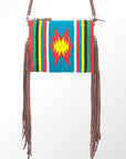 American Darling Saddle Blanket Genuine Leather Women Bag Western Handbag Purse