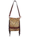 American Darling Large Crossbody Hand Tooled Hair On Genuine Leather Women Bag Western Handbag Purse