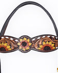 Hilason Western Horse Tack Set American Leather Sunflower