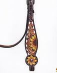 Hilason Western Horse Tack Set American Leather Sunflower