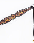 Hilason Western Horse Tack Set American Leather Sunflower