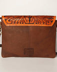 American Darling  Envelope Hand Tooled Hair On Genuine Leather Women Bag Western Handbag Purse