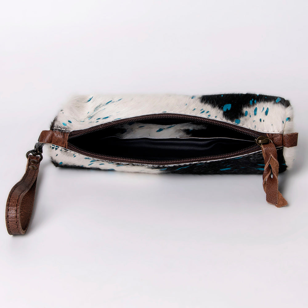 American Darling ADBG388ACTRQ Coin Purse Hair On Genuine Leather Women Bag Western Handbag Purse