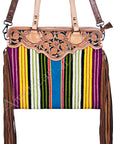 American Darling Cross Body I Hand Tooled Hair-On Genuine Leather Women Bag Western Handbag Purse