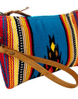 American Darling ADBG344DAR7 Wristlet Saddle Blanket Genuine Leather Women Bag Western Handbag Purse